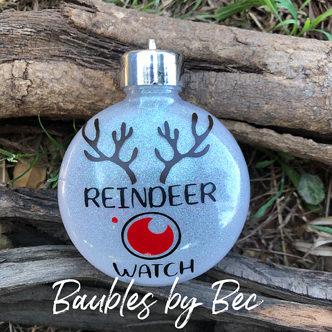 Reindeer Watch Bauble